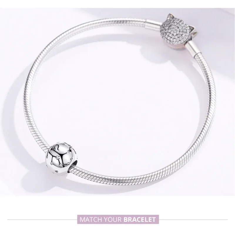 (image for) Silver Leo Charm - PANDORA Style - SCC1218-5 - View 5