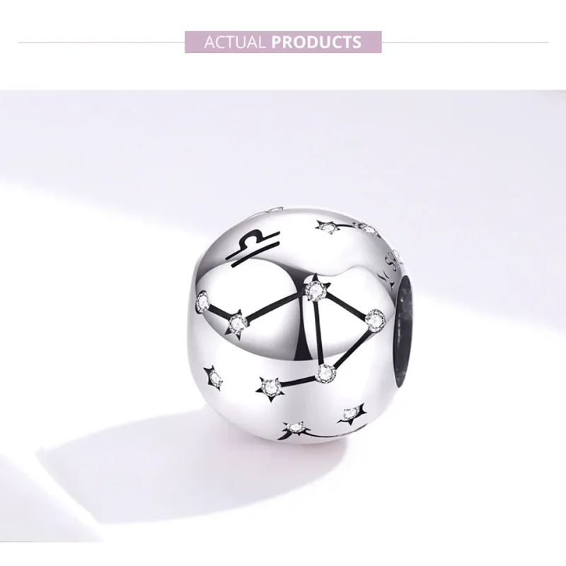 (image for) Silver Libra Charm - PANDORA Style - SCC1218-7 - View 2