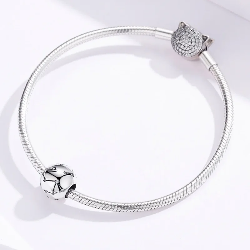 (image for) Silver Libra Charm - PANDORA Style - SCC1218-7 - View 3