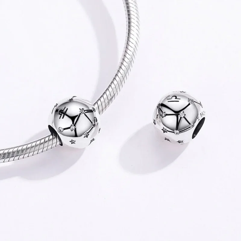 (image for) Silver Libra Charm - PANDORA Style - SCC1218-7 - View 4