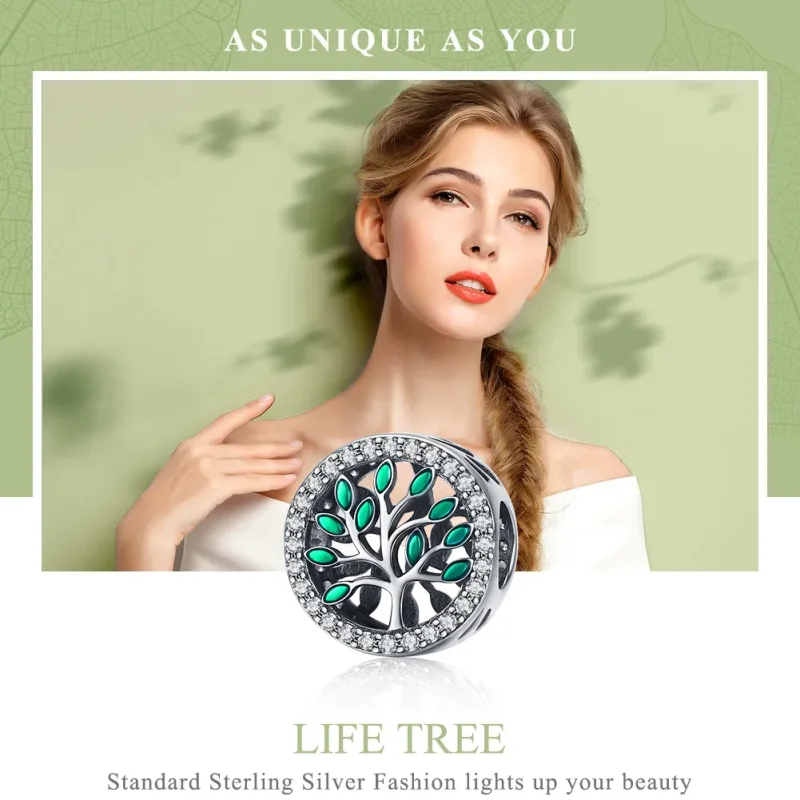 (image for) Silver Life Tree Charm - PANDORA Style - SCC1095 - View 2