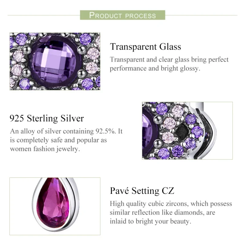 (image for) Silver Lingering Flower Charm - PANDORA Style - SCC1075 - View 4