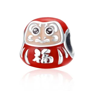 (image for) Silver Little Daruma Charm - PANDORA Style - SCC1087