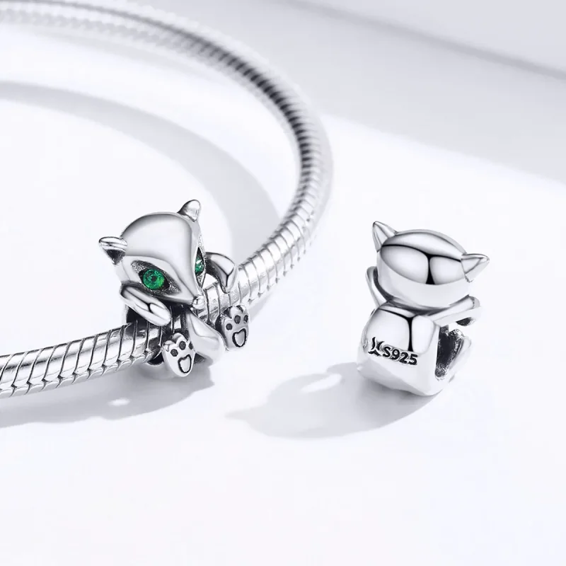 (image for) Silver Little Fox Charm - PANDORA Style - SCC1290 - View 4