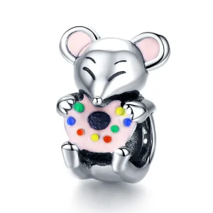 (image for) Silver Little Mouse Charm - PANDORA Style - SCC1318