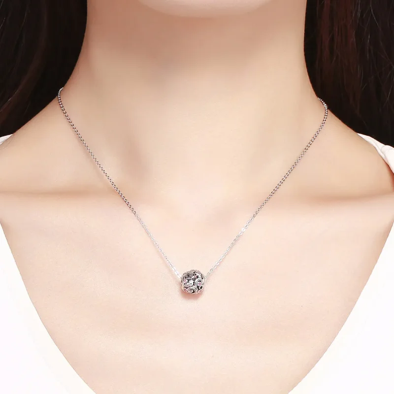 (image for) Silver Love Messenger Charm - PANDORA Style - SCC1014 - View 5