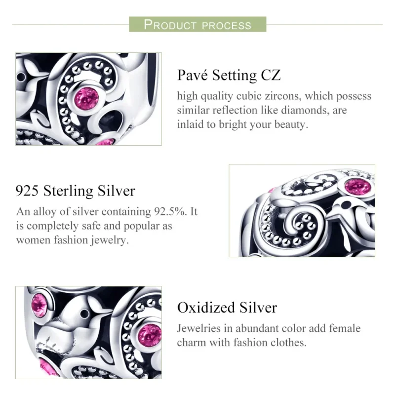 (image for) Silver Love Messenger Charm - PANDORA Style - SCC1014 - View 6
