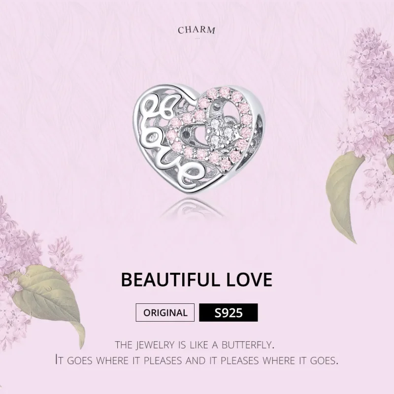 (image for) Silver Love of Life Charm - PANDORA Style - SCC1301 - View 2