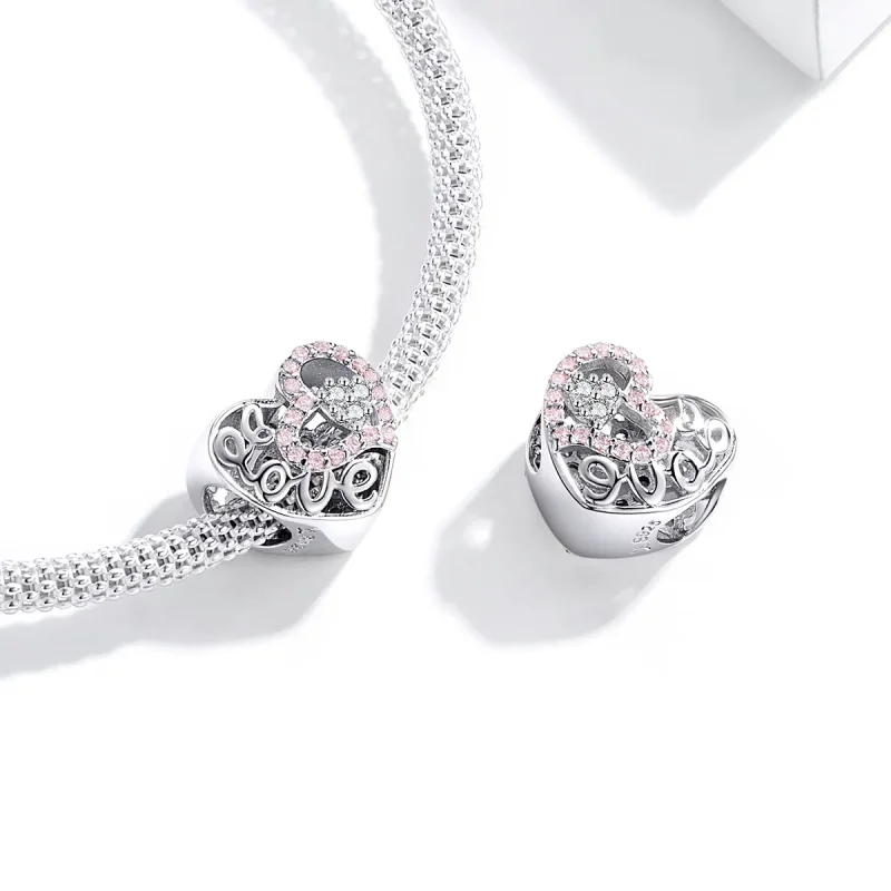 (image for) Silver Love of Life Charm - PANDORA Style - SCC1301 - View 4