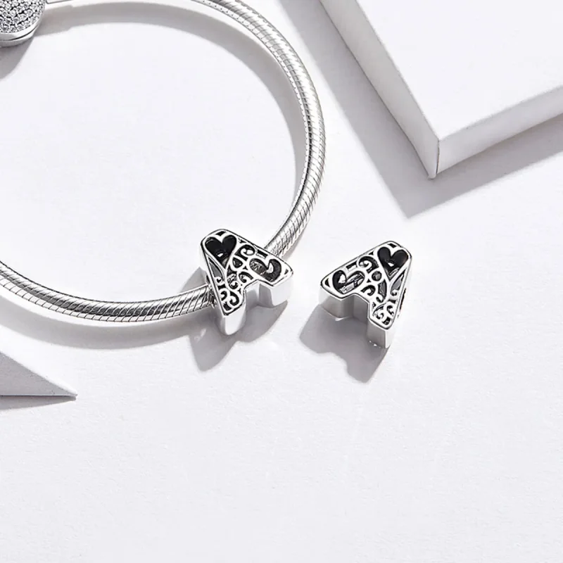 (image for) Silver Magic Alphabet A Charm - PANDORA Style - SCC1229-A - View 2