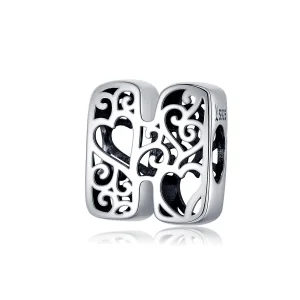 (image for) Silver Magic Letter H Charm - PANDORA Style - SCC1229-H