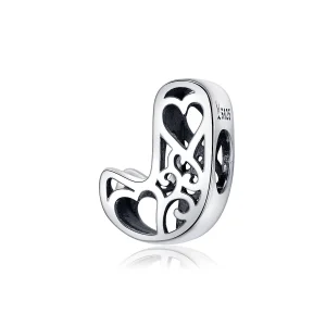 (image for) Silver Magic Letter J Charm - PANDORA Style - SCC1229-J