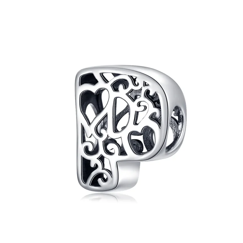 (image for) Silver Magic Letter P Charm - PANDORA Style - SCC1229-P - Product Image