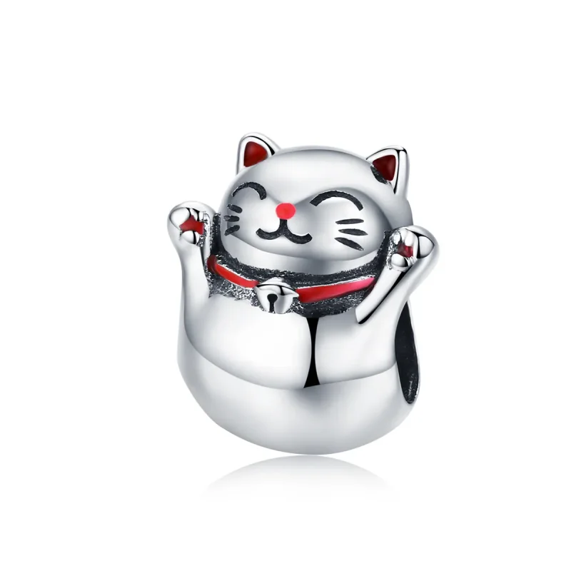(image for) Silver Maneki Neko Charm - PANDORA Style - SCC1178 - Product Image