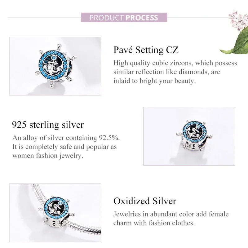 (image for) Silver Maritime Charm - PANDORA Style - SCC1200 - View 4