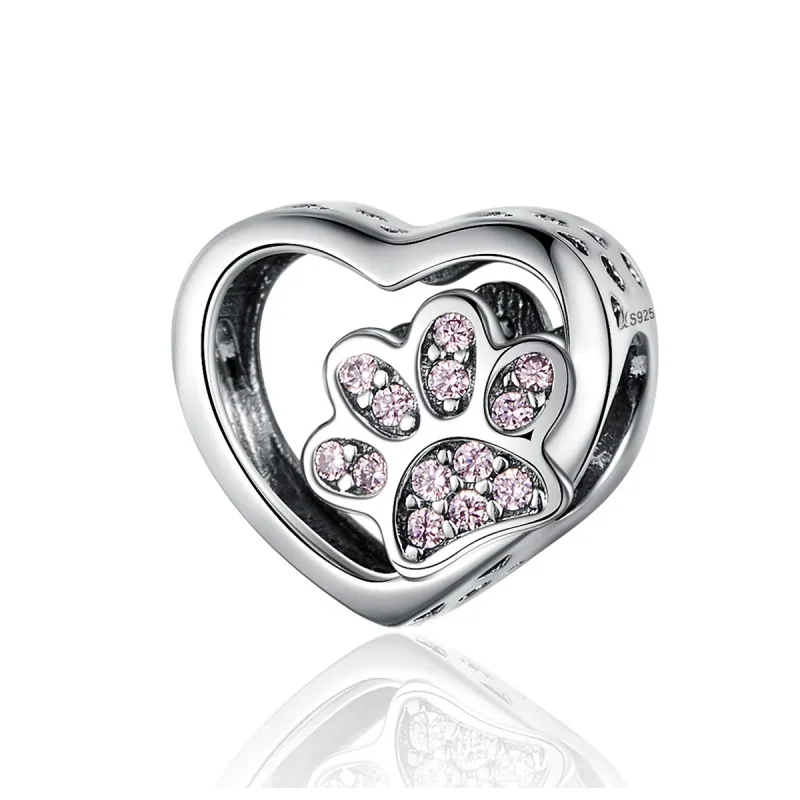 (image for) Silver Mark of Pets Charm - PANDORA Style - SCC1191 - Product Image