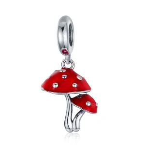 (image for) Silver Mushroom Dangle - PANDORA Style - SCC1060