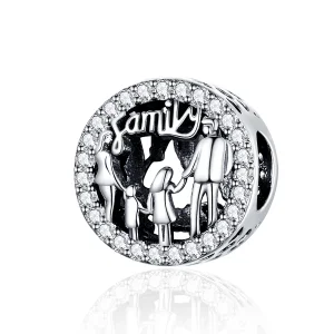 (image for) Silver My Family Charm - PANDORA Style - SCC1184