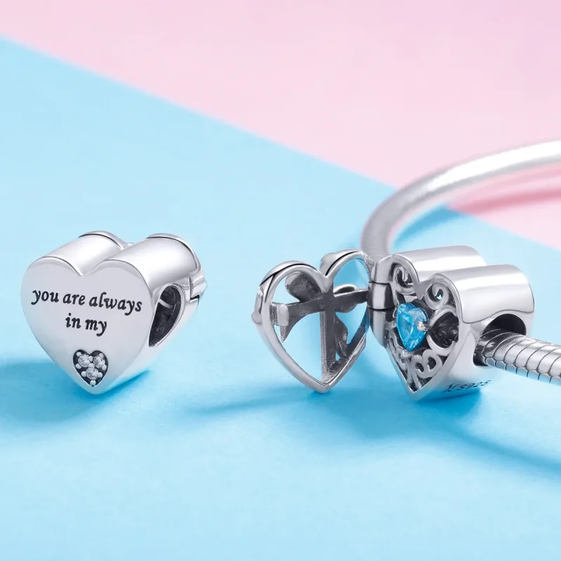 (image for) Silver Mystical Stone Charm - PANDORA Style - SCC1053 - View 4