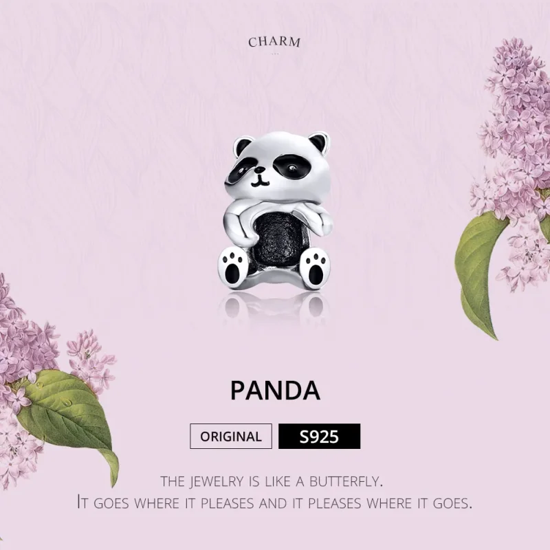(image for) Silver Panda Charm - PANDORA Style - SCC1175 - View 2