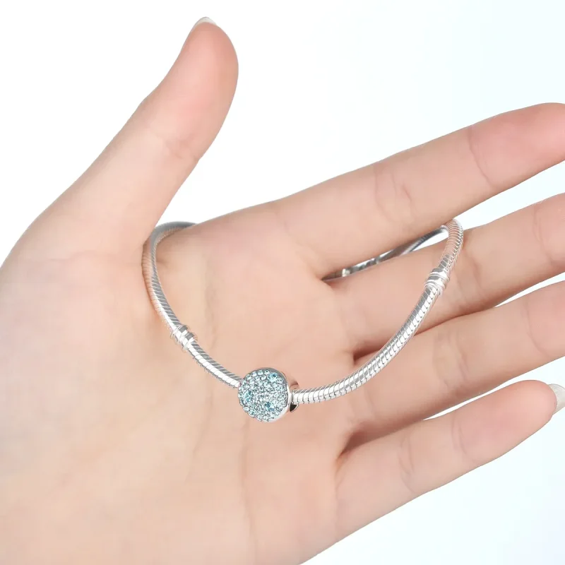 (image for) Silver Pavé Charm - PANDORA Style - SCC009 - View 2