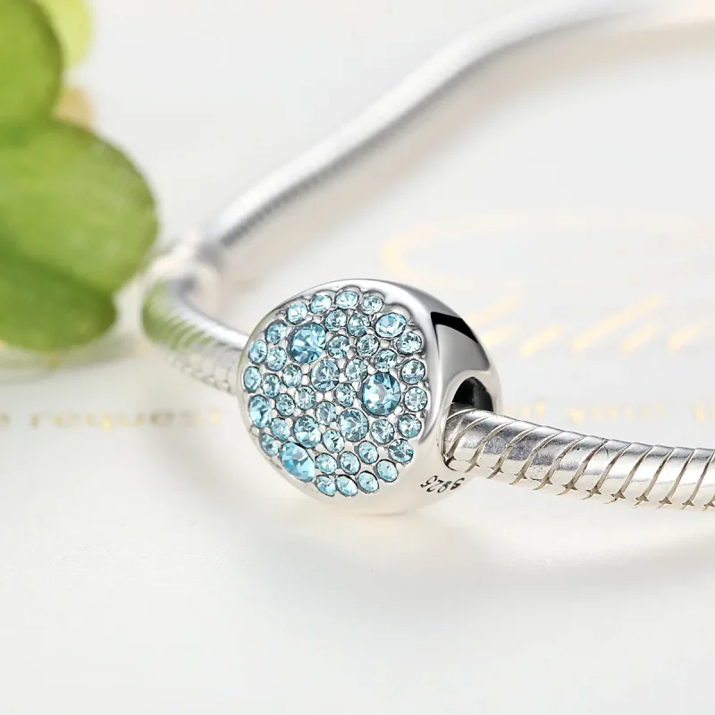 (image for) Silver Pavé Charm - PANDORA Style - SCC009 - View 4