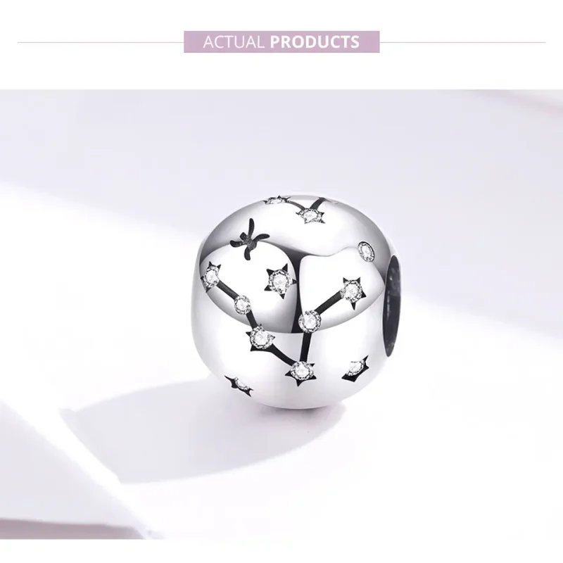 (image for) Silver Pisces Charm - PANDORA Style - SCC1218-12 - View 2