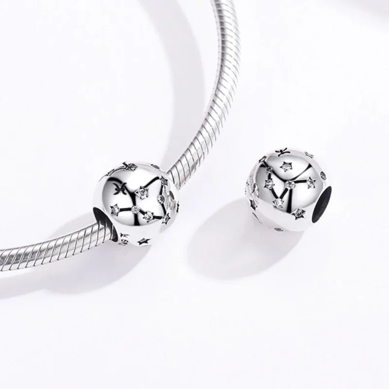 (image for) Silver Pisces Charm - PANDORA Style - SCC1218-12 - View 4