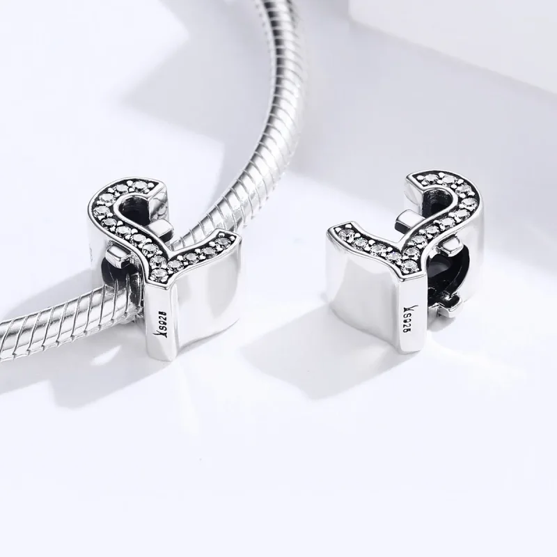 (image for) Silver Pound Sign Charm - PANDORA Style - SCC1269 - View 4