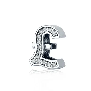 (image for) Silver Pound Sign Charm - PANDORA Style - SCC1269