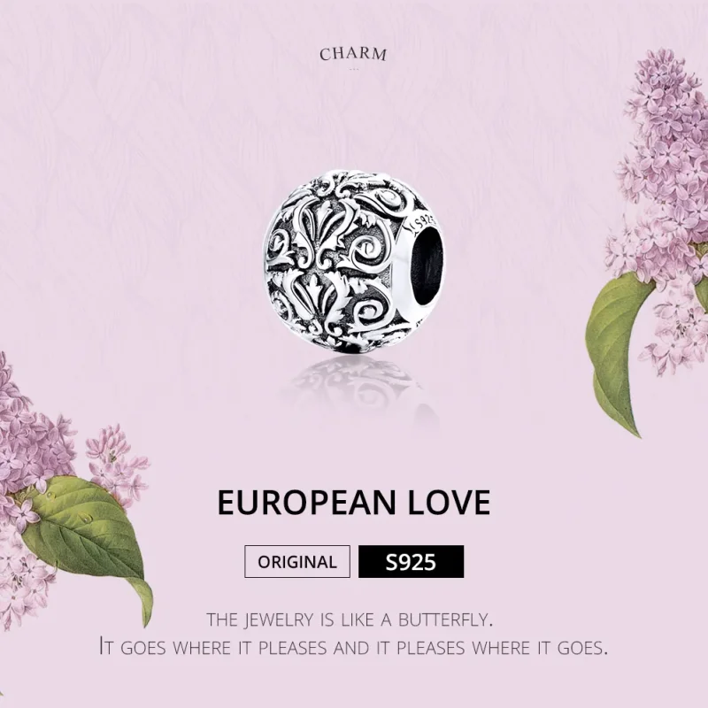 (image for) Silver Royal Court Style Charm - PANDORA Style - SCC1179 - View 2