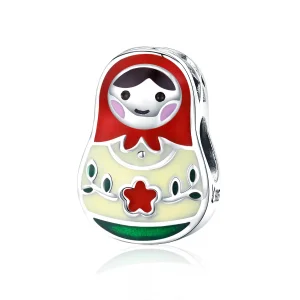 (image for) Silver Russian Doll Charm - PANDORA Style - SCC1086