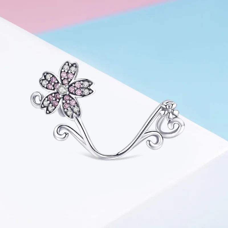 (image for) Silver Sakura Charm - PANDORA Style - SCC1033 - View 2