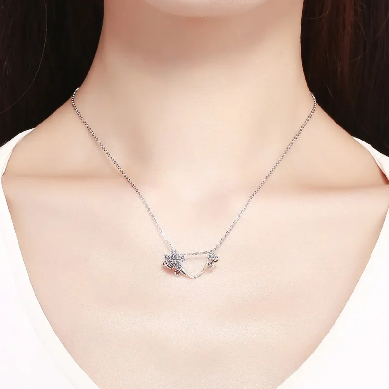 (image for) Silver Sakura Charm - PANDORA Style - SCC1033 - View 5