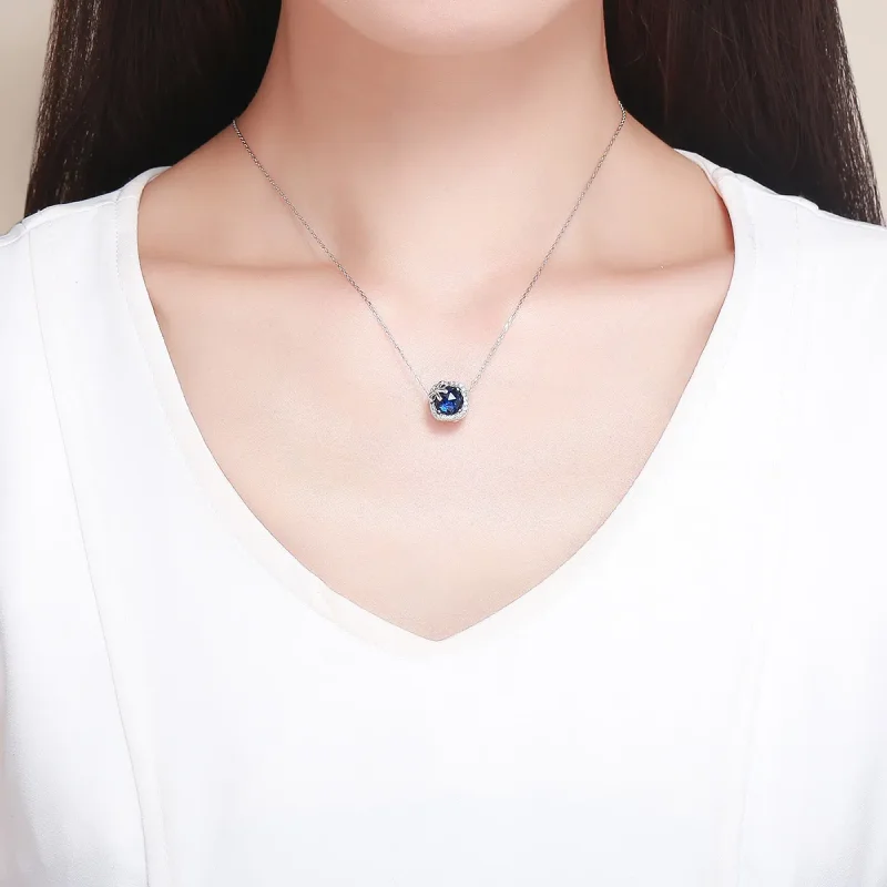 (image for) Silver Sapphire Charm - PANDORA Style - SCC1058 - View 5