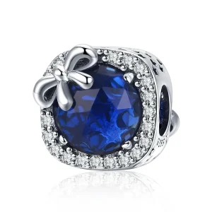 (image for) Silver Sapphire Charm - PANDORA Style - SCC1058