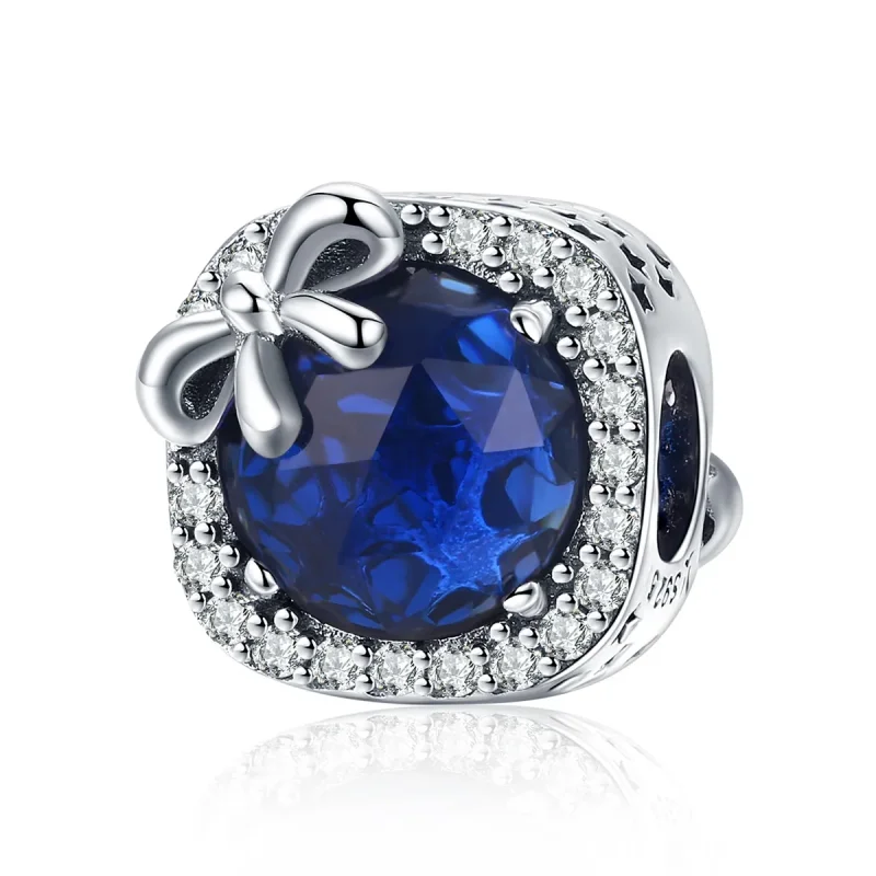 (image for) Silver Sapphire Charm - PANDORA Style - SCC1058 - Product Image