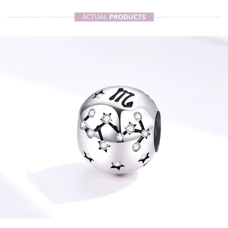 (image for) Silver Scorpio Charm - PANDORA Style - SCC1218-8 - View 2