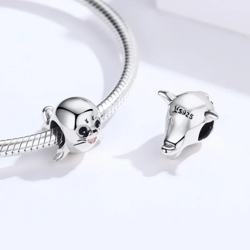 (image for) Silver Sea Lion Charm - PANDORA Style - SCC1253 - View 4