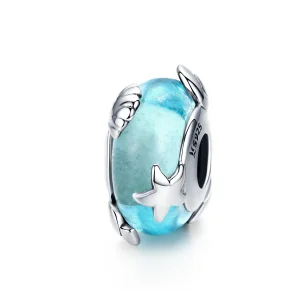 (image for) Silver Sea World Murano Glass Charm - PANDORA Style - SCC1257