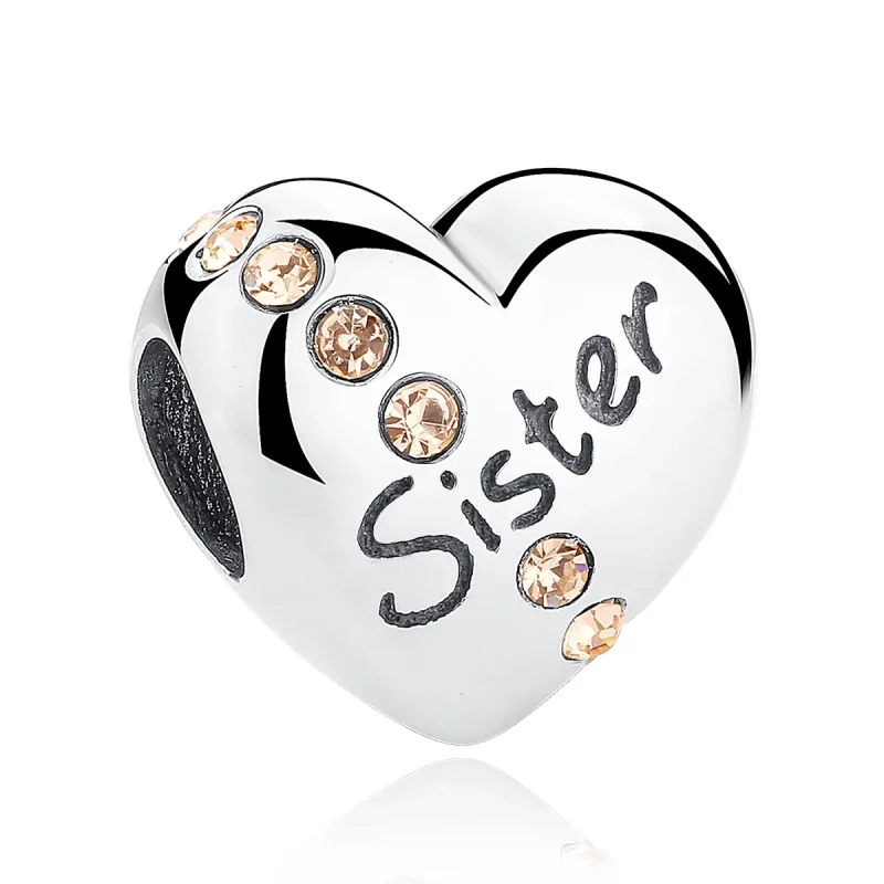 (image for) Silver Sister Charm - PANDORA Style - SCC008 - Product Image