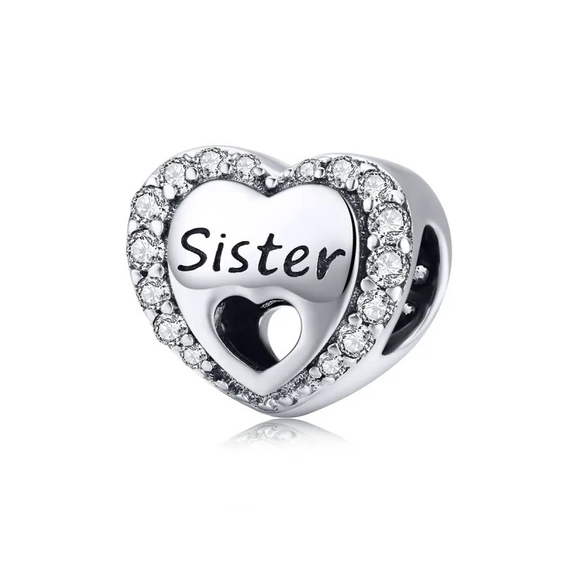 (image for) Silver Sister Charm - PANDORA Style - SCC1141 - Product Image