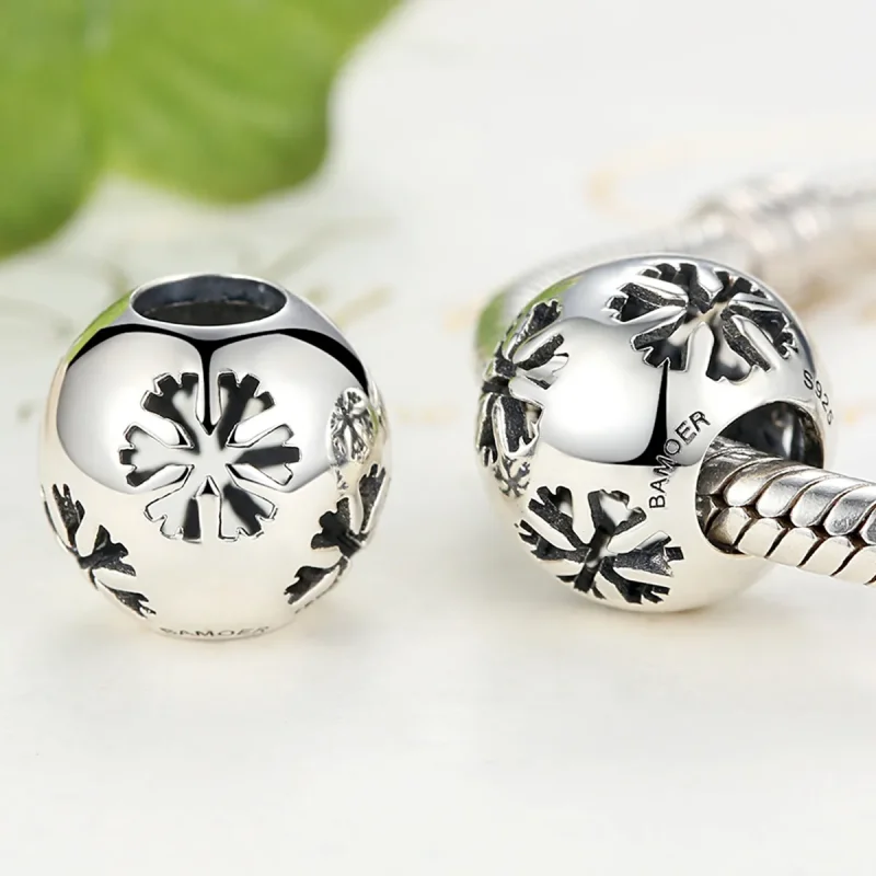 (image for) Silver Snowflake Charm - PANDORA Style - SCC070 - View 2