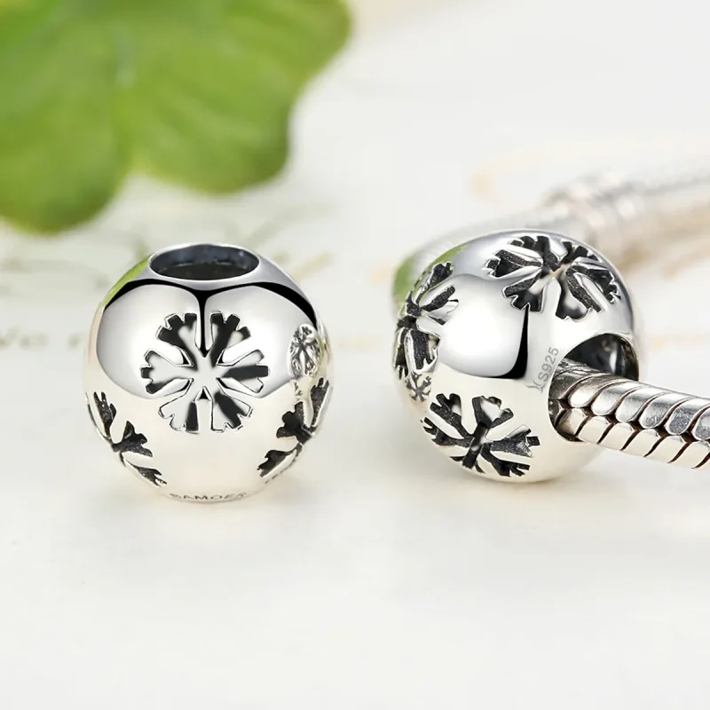 (image for) Silver Snowflake Charm - PANDORA Style - SCC070 - View 4