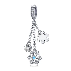 (image for) Silver Snowflake Dangle - PANDORA Style - SCC1020