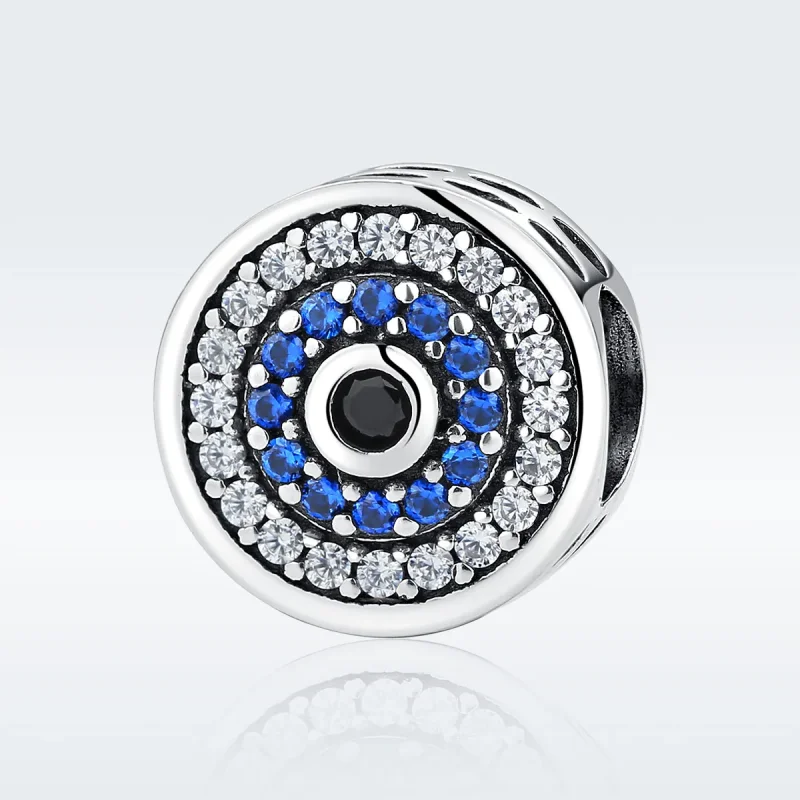 (image for) Silver Sparkle Eye Charm - PANDORA Style - SCC092 - View 2