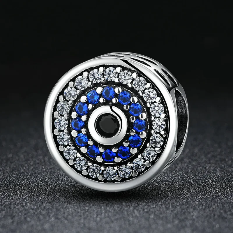 (image for) Silver Sparkle Eye Charm - PANDORA Style - SCC092 - View 5