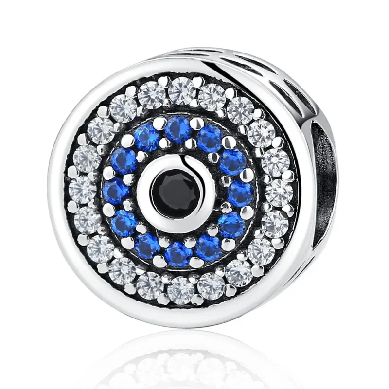 (image for) Silver Sparkle Eye Charm - PANDORA Style - SCC092 - Product Image