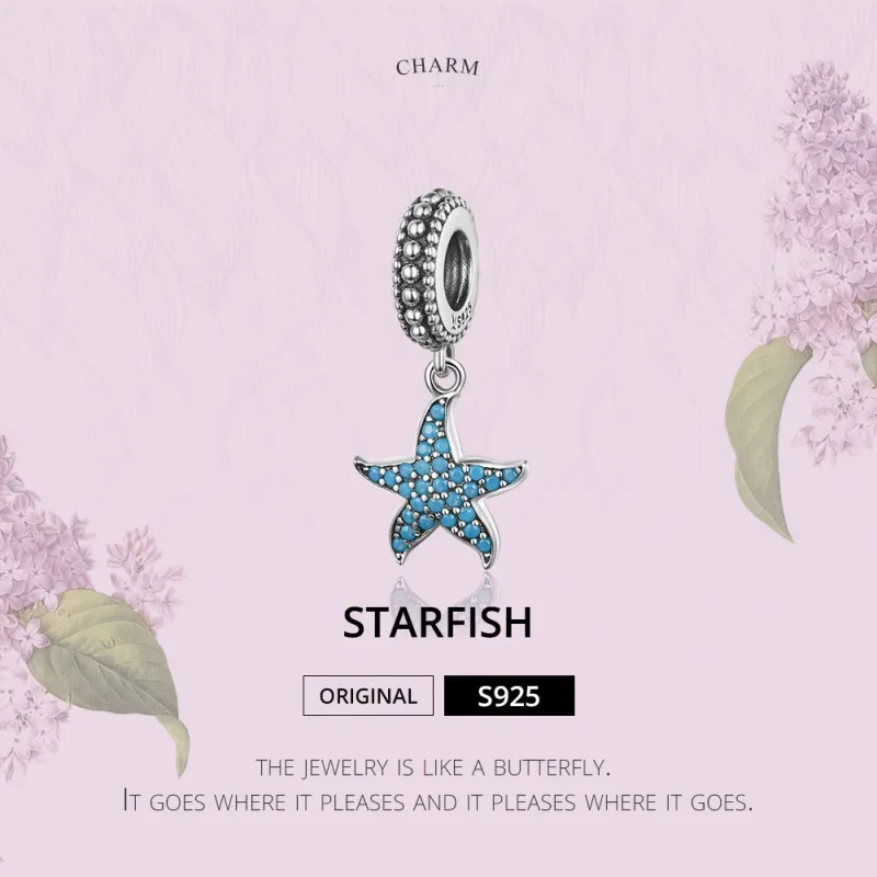 (image for) Silver Starfish Dangle - PANDORA Style - SCC1210 - View 2