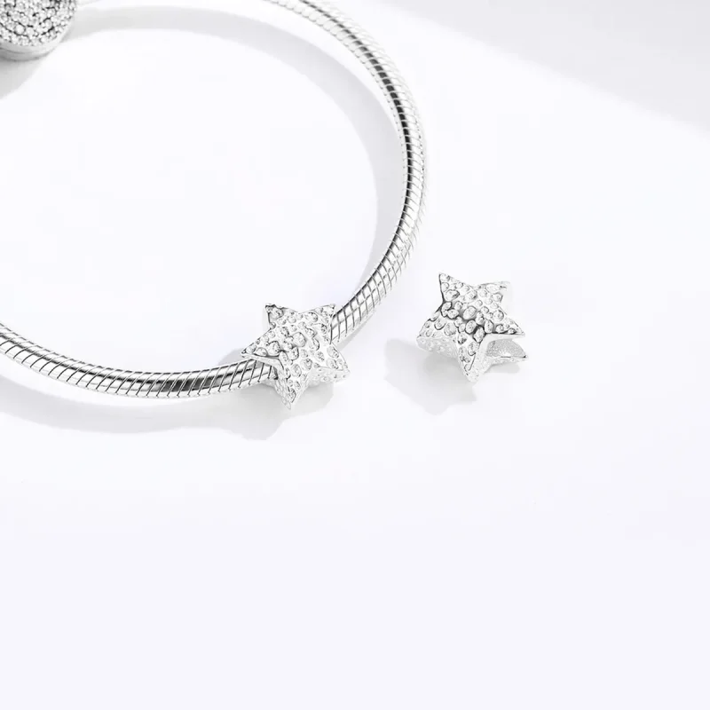 (image for) Silver Starry Charm - PANDORA Style - SCC1246 - View 4